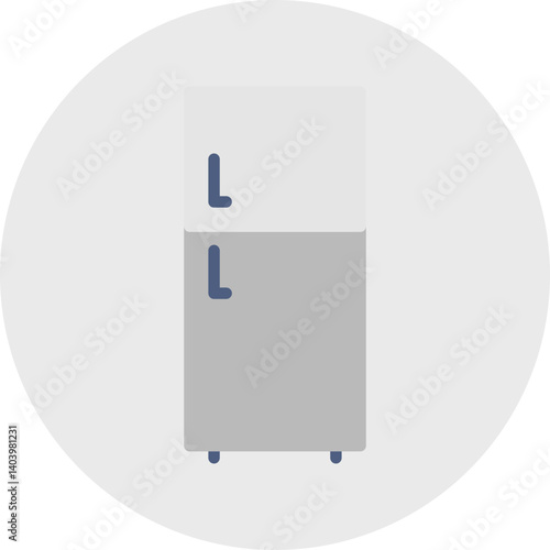 Fridge icon single vector illustration