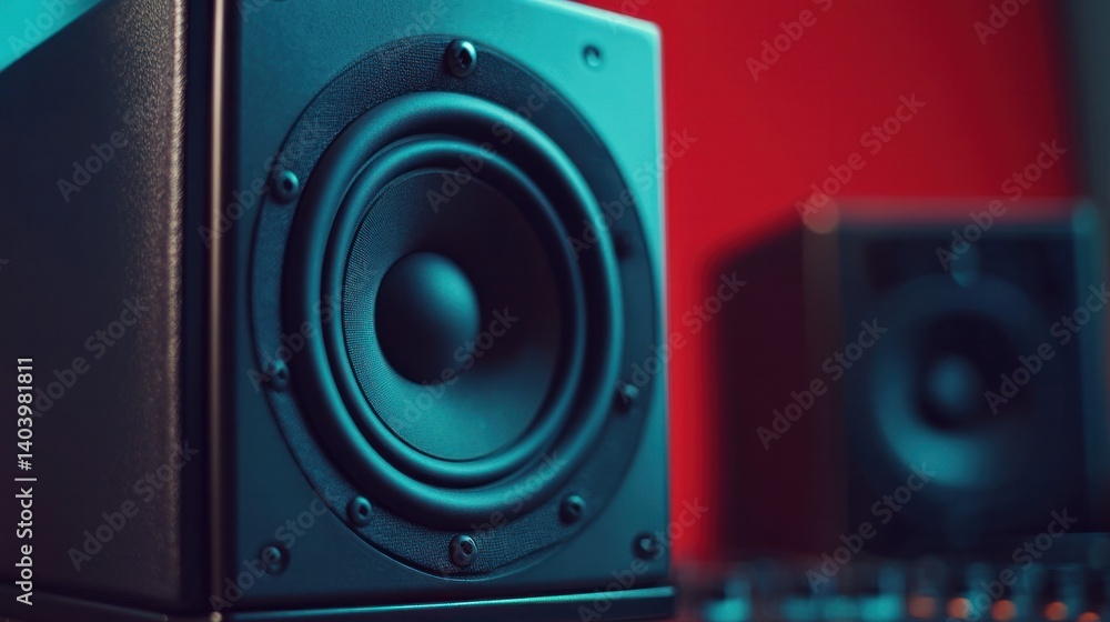 Fototapeta premium Audition studio vibes immersive sound experience in a creative environment