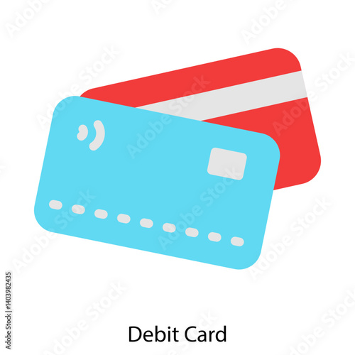 Debit Card icon single vector illustration