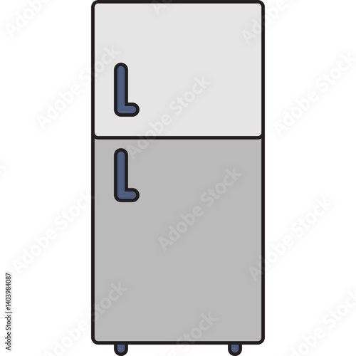 Fridge icon single vector illustration