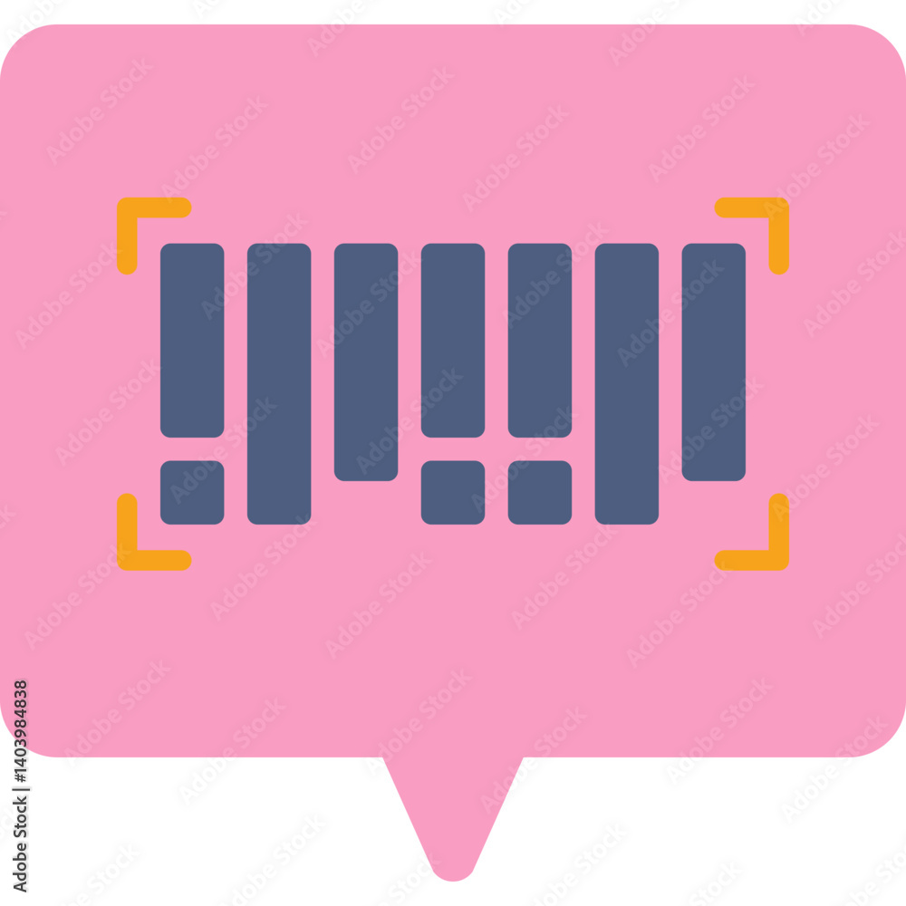 Barcode icon single vector illustration Barcode icon single vector illustration