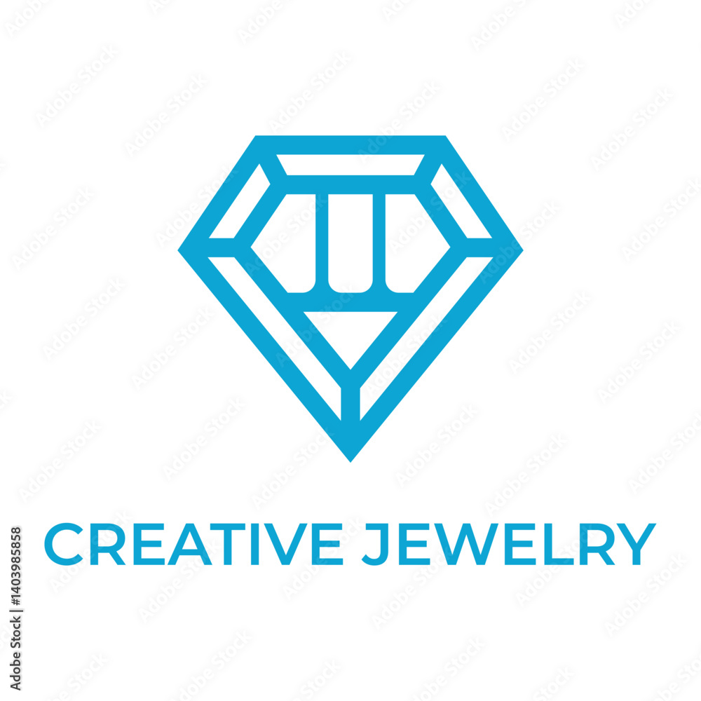 creative jewelry flat minimalist logo design creative jewelry flat minimalist logo design