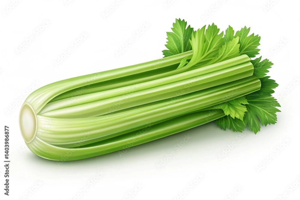 Crisp & Fresh Celery Bunch: Vibrant Green Vegetable, Perfect for Healthy Cooking, Nutrition & Organic Food Concepts. Upscaled image for high-resolution use in Crisp & Fresh Celery Bunch: Vibrant Green Vegetable, Perfect for Healthy Cooking, Nutrition & Organic Food Concepts. Upscaled image for high-resolution use in