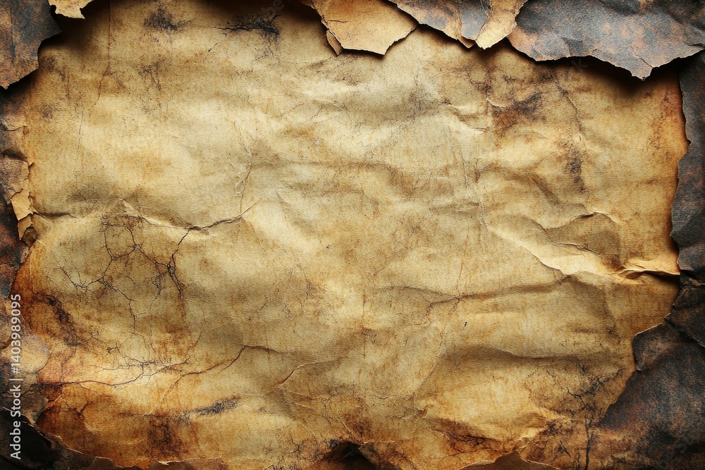 Cardboard tone vintage texture background, cream paper old grunge retro rustic for wall interiors, surface brown concrete mock parchment empty. Natural pattern antique design art work and, Generative