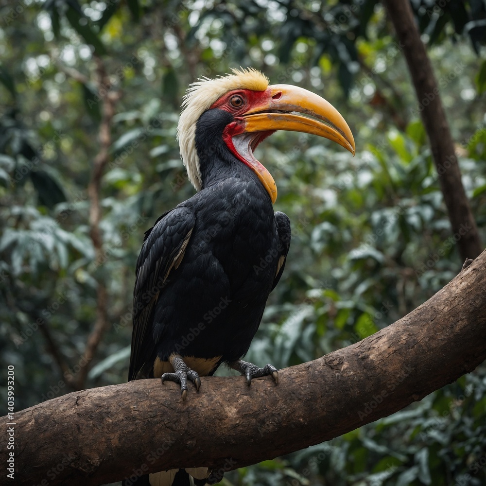 The hornbill who speaks in riddles to lost travelers. The hornbill who speaks in riddles to lost travelers.