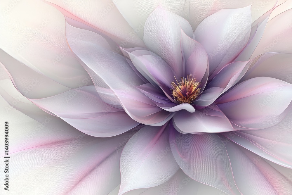 Obraz premium An abstract design with purple and pink swirls, emphasizing May awareness days in shades of cream and lilac