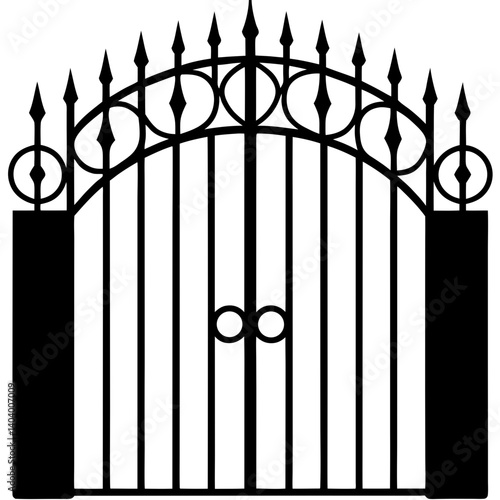 wrought iron gate
