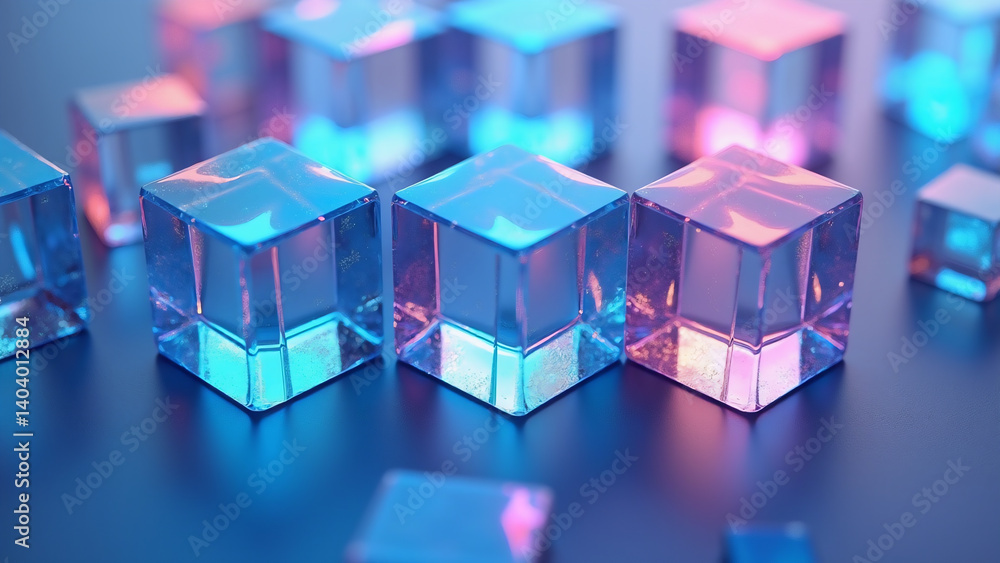 Obraz premium abstract colorful cubes