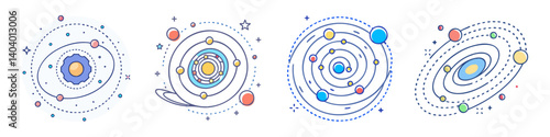 galactic core icon, galactic core vector illustration-simple illustration of galactic core, perfect for galactic core logos and icons