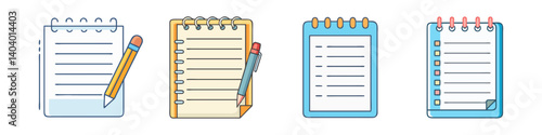 notepad icon, notepad vector illustration-simple illustration of notepad, perfect for notepad logos and icons