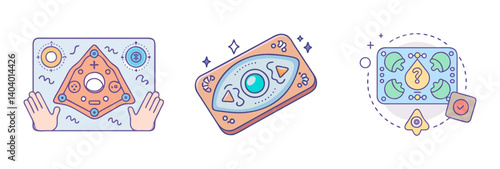 ouija board icon, ouija board vector illustration-simple illustration of ouija board, perfect for ouija board logos and icons