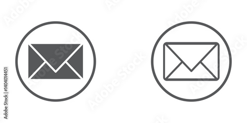 Mail icon. Mail envelop icon