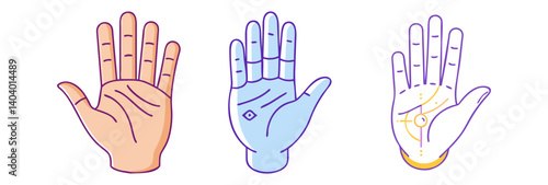 palm reading hand icon, palm reading hand vector illustration-simple illustration of palm reading hand, perfect for palm reading hand logos and icons