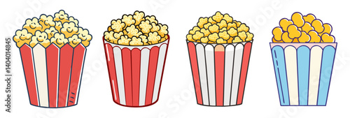 popcorn icon, popcorn vector illustration-simple illustration of popcorn, perfect for popcorn logos and icons