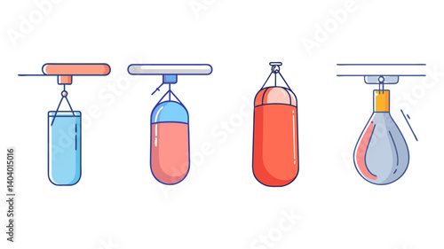 punching bag icon, punching bag vector illustration-simple illustration of punching bag, perfect for punching bag logos and icons