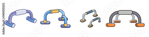 push up bar icon, push up bar vector illustration-simple illustration of push up bar, perfect for push up bar logos and icons