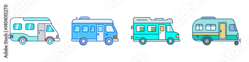 rv icon, rv vector illustration-simple illustration of rv, perfect for rv logos and icons