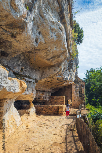 In the ruins of Abri de la Madeleine