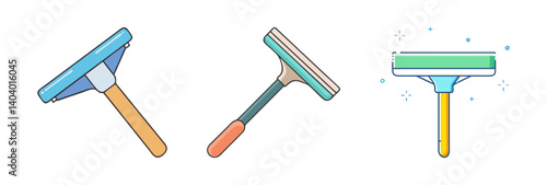squeegee icon, squeegee vector illustration-simple illustration of squeegee, perfect for squeegee logos and icons