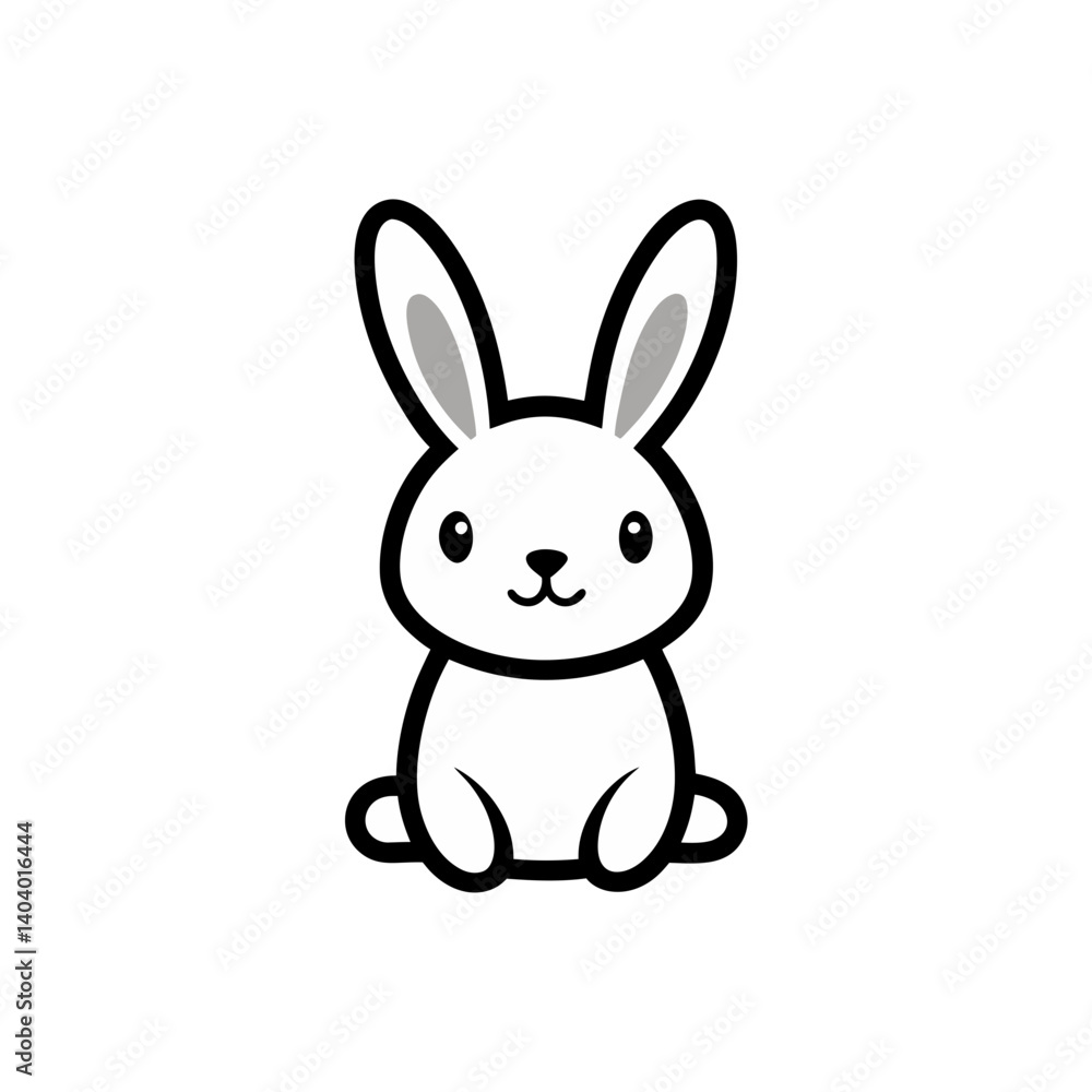bunny doodle icon vector illustration on transparent background bunny doodle icon vector illustration on transparent background