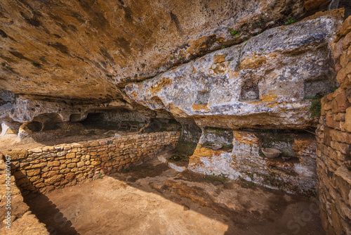 In the ruins of Abri de la Madeleine
