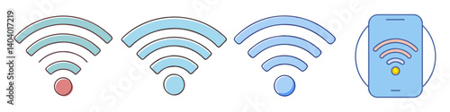 wi fi icon, wi fi vector illustration-simple illustration of wi fi, perfect for wi fi logos and icons
