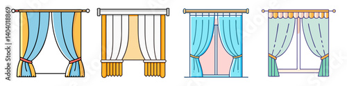 curtains icon, curtains vector illustration-simple illustration of curtains, perfect for curtains logos and icons
