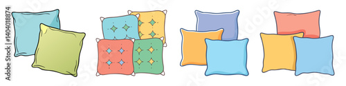 cushions icon, cushions vector illustration-simple illustration of cushions, perfect for cushions logos and icons