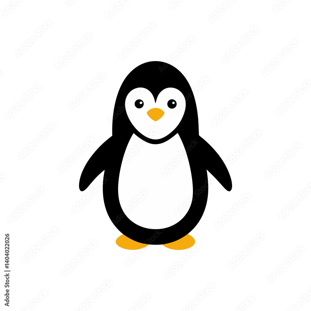 Fototapeta premium penguin on the snow