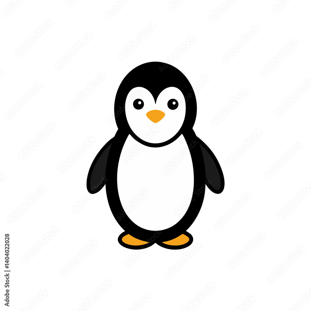 Obraz premium penguin on a white background
