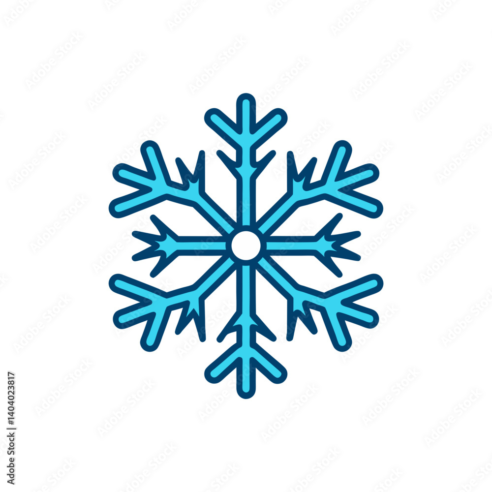 snowflake on white background snowflake on white background