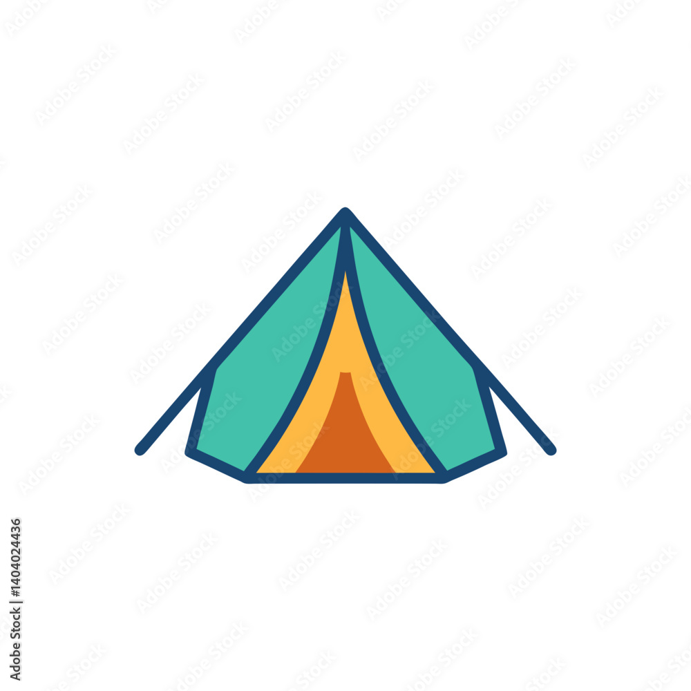 vector illustration of a tent vector illustration of a tent