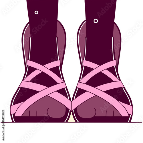 Open Sandals with Straps in Summer Style  