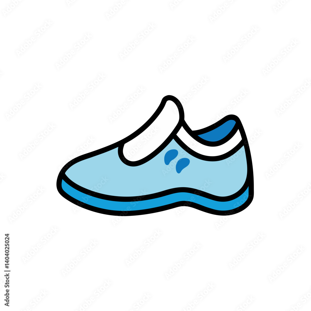 pair of blue shoes pair of blue shoes