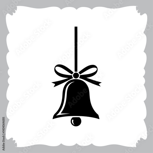 Classic Festive Bell with Bow