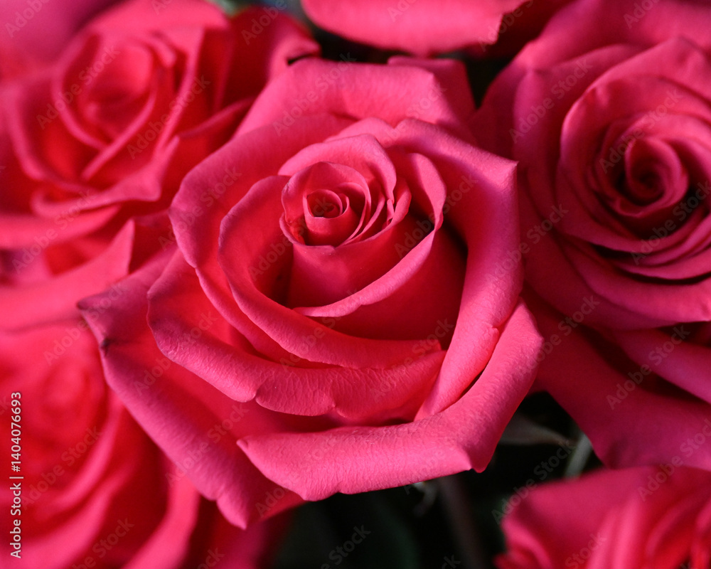 Close up of pink roses Close up of pink roses