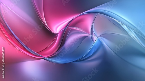Wallpaper Mural Abstract swirling patterns of pink and blue hues creating a dynamic visual flow Torontodigital.ca