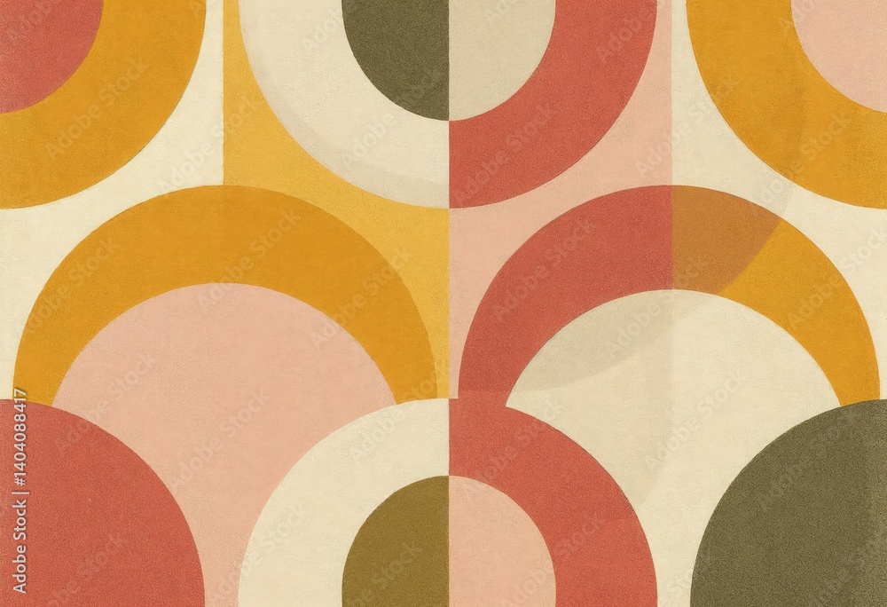 Obraz premium Abstract pattern with colorful overlapping circles