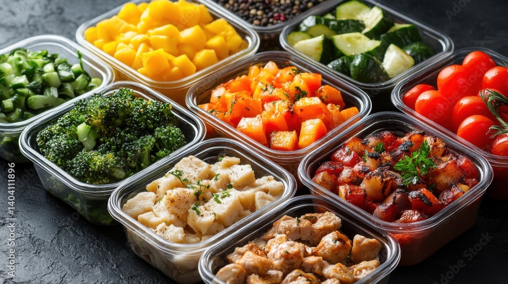 Assorted healthy meals Assorted healthy meals