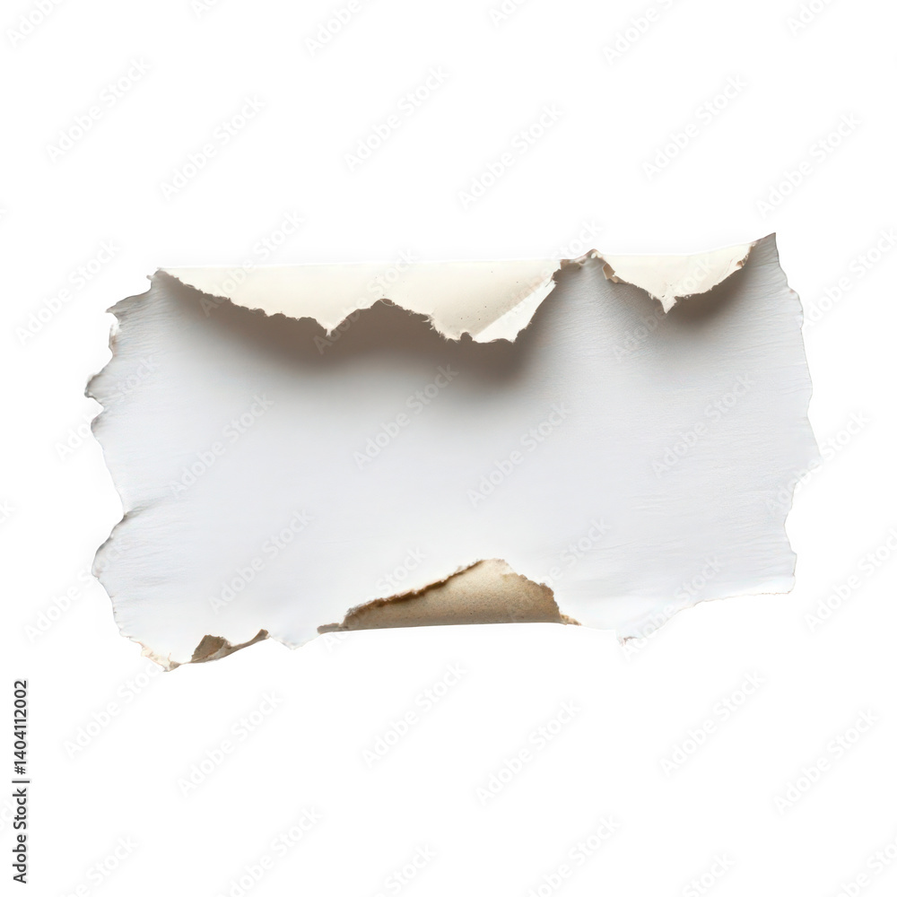 Torn white paper with soft edges and a textured surface, showcasing simplicity. Torn white paper with soft edges and a textured surface, showcasing simplicity.