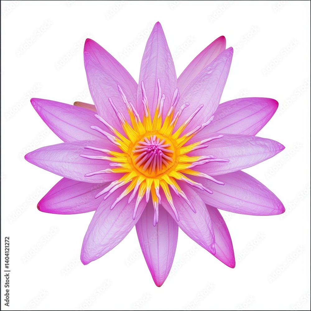 Delicate pink lotus bloom stands out against a pure white backdrop, showcasing natural beauty with elegance and grace. Delicate pink lotus bloom stands out against a pure white backdrop, showcasing natural beauty with elegance and grace.