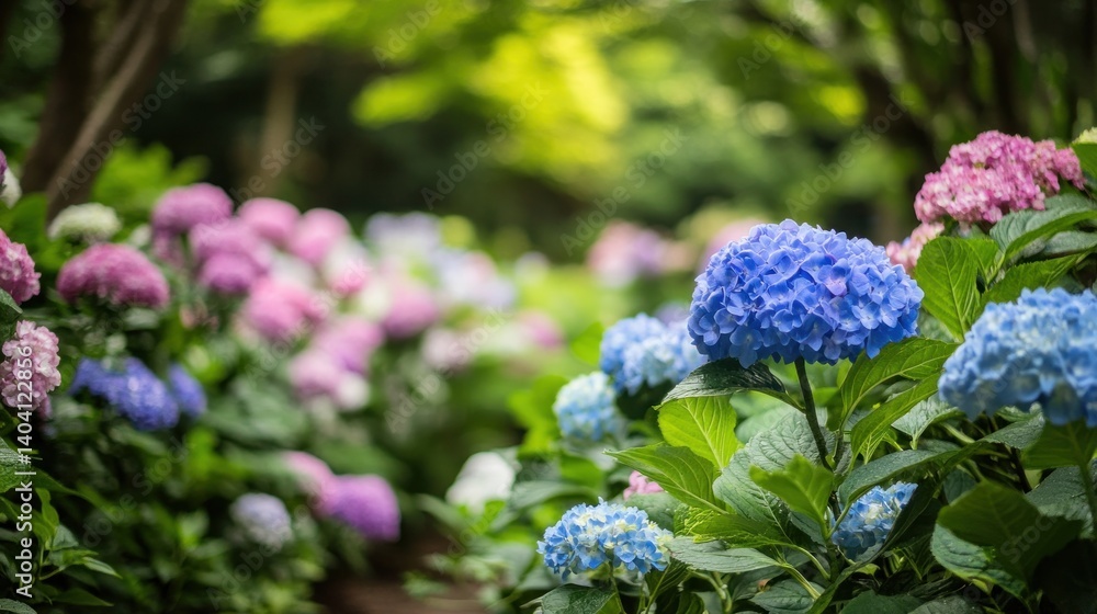 Hydrangea Haven, A Colorful Pathway Through Blooming Delight and Serenity Hydrangea Haven, A Colorful Pathway Through Blooming Delight and Serenity