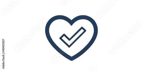Free Download Approved Heart Icon on White Background - GFXLoad