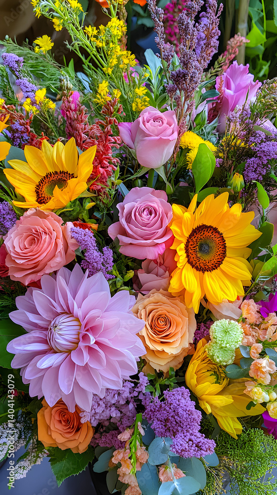 custom made wallpaper toronto digitalA Colorful Ballet: The Dance of Diverse Blooms in a Sunlit Garden Oasis