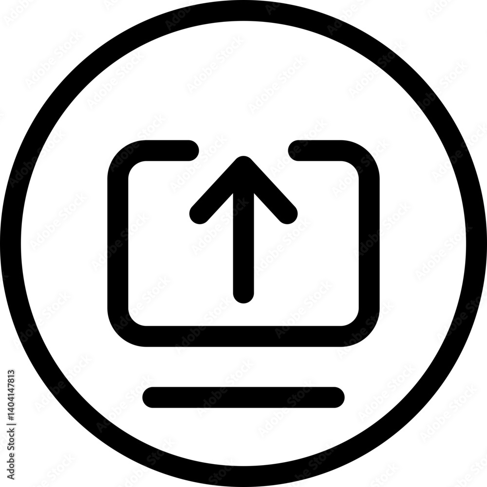 Upload Outline Style Icon Upload Outline Style Icon