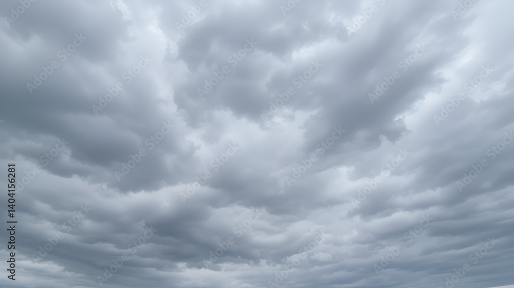 Obraz premium gray clouds densely cover the sky