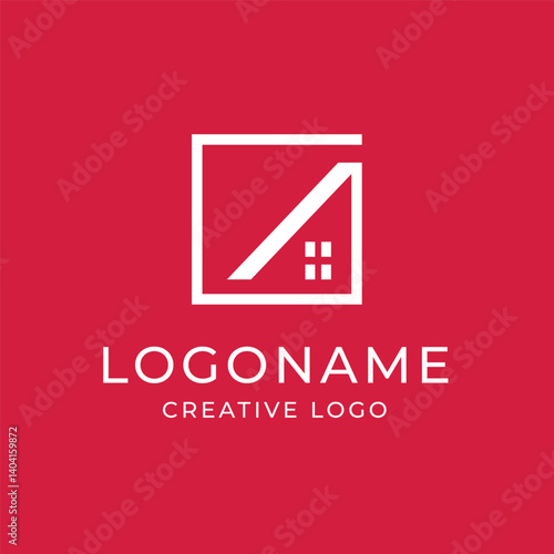 Roof Construction Letter A Logo Vector Design for Real Estate and Builder Branding