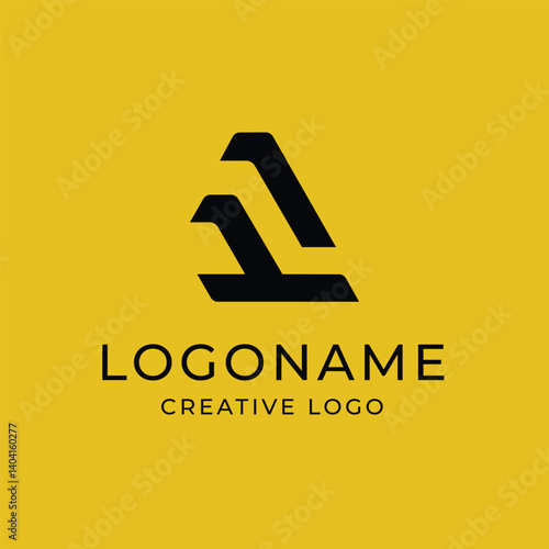 Letter A and Number 1 Logo Modern Minimalist Vector Design for Leadership and Tech Branding