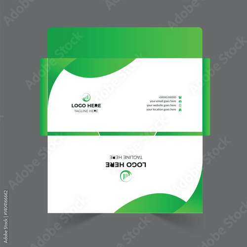 Envelope design template for office and personal use.