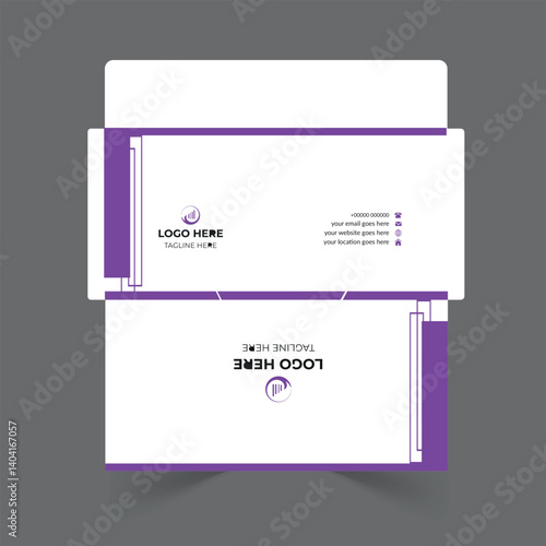 Envelope design template for office and personal use.